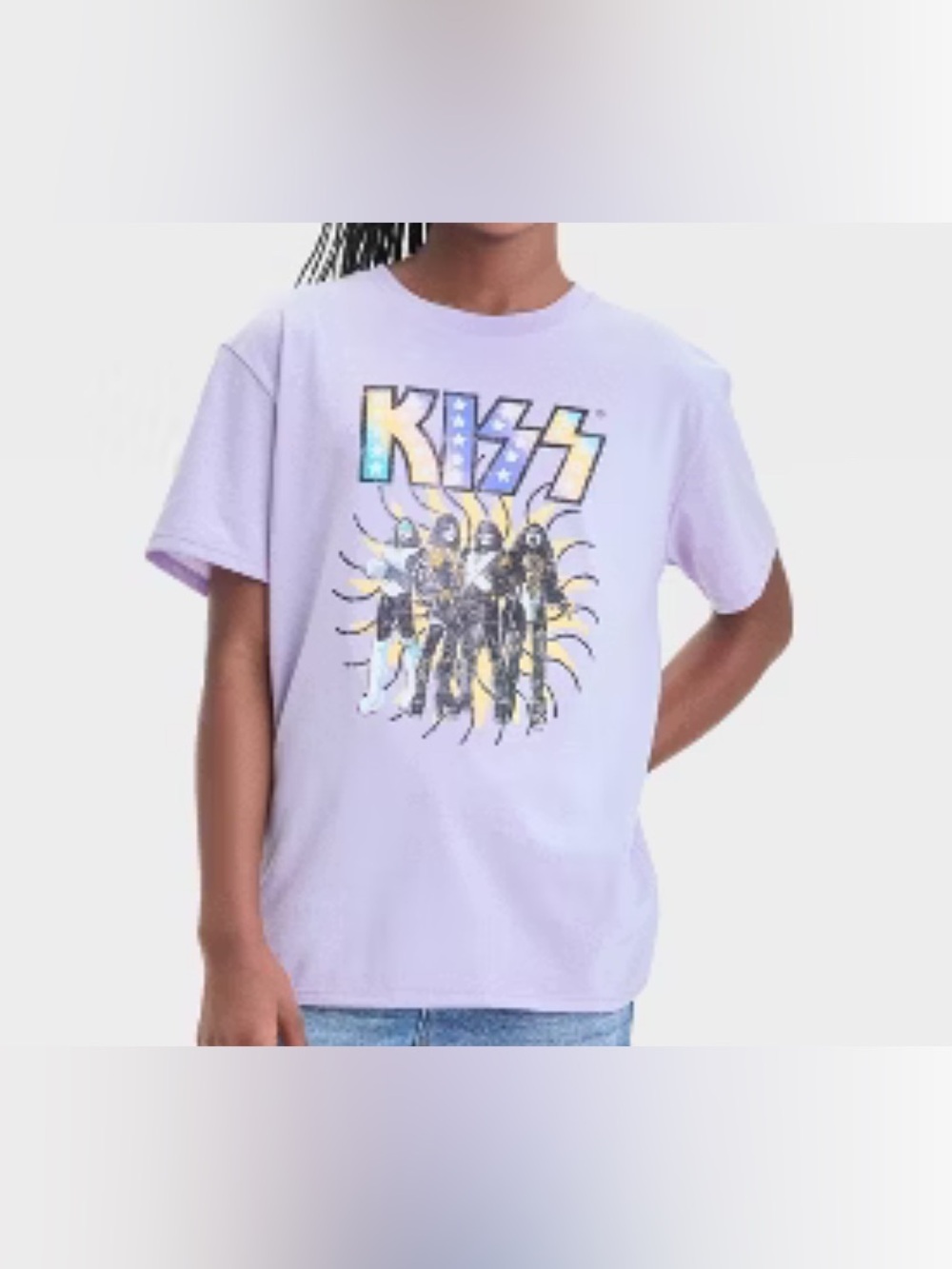 Kiss Band Purple Graphic Tee NWT